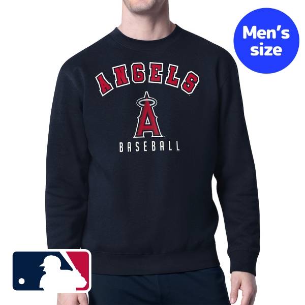 【送料無料】 MLB公式 メジャーリーグオフィシャル メンズ トレーナー プルオーバー 長袖トップス 大谷翔平 菊池雄星 ロサンゼルス・エンジェルス Los Angeles Angels Starter Team Logo Fleece Pullover Sweatshirt