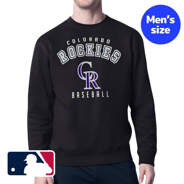 【送料無料】 MLB公式 メジャーリーグオフィシャル メンズ トレーナー プルオーバー 長袖トップス コロラド・ロッキーズ Colorado Rockies Starter Team Logo Fleece Pullover Sweatshirt