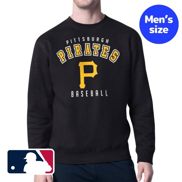 【送料無料】 MLB公式 メジャーリーグオフィシャル メンズ トレーナー プルオーバー 長袖トップス ピッツバーグ・パイレーツ Pittsburgh Pirates Starter Team Logo Fleece Pullover Sweatshirt