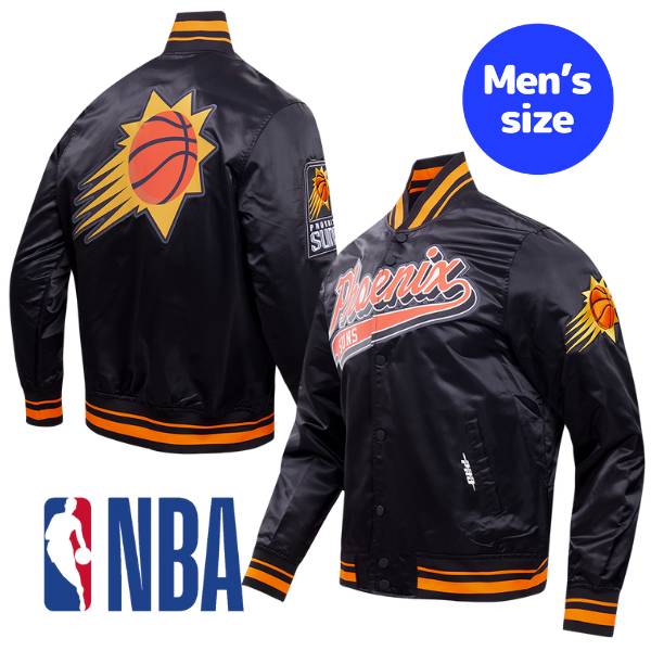 【送料無料】 Pro Standard プロスタンダード NBA公式 メンズ アウター スタジャン ナイロンジャケット バーシティジャケット ジャンパー フェニックス・サンズ ケビン・デュラント デビン・ブッカー PHOENIX SUNS SCRIPT TAIL SATIN JACKET