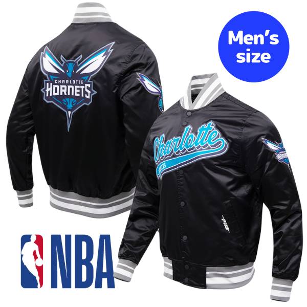 【送料無料】 Pro Standard プロスタンダード NBA公式 メンズ アウター スタジャン ナイロンジャケット バーシティジャケット ジャンパー シャーロット・ホーネッツ CHARLOTTE HORNETS SCRIPT TAIL SATIN JACKET