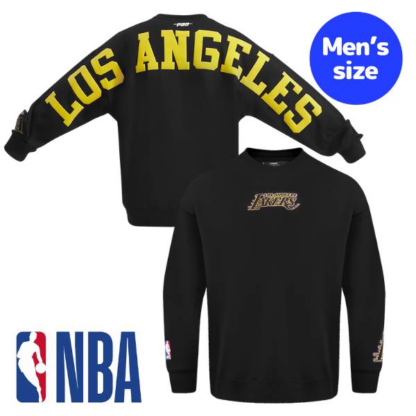 【送料無料】 Pro Standard プロスタンダード NBA公式 メンズ トレーナー 長袖トップス ロサンゼルス・レイカーズ レブロン・ジェームズ 八村塁 LOS ANGELES LAKERS WINGSPAN DROP SHOULDER CREWNECK