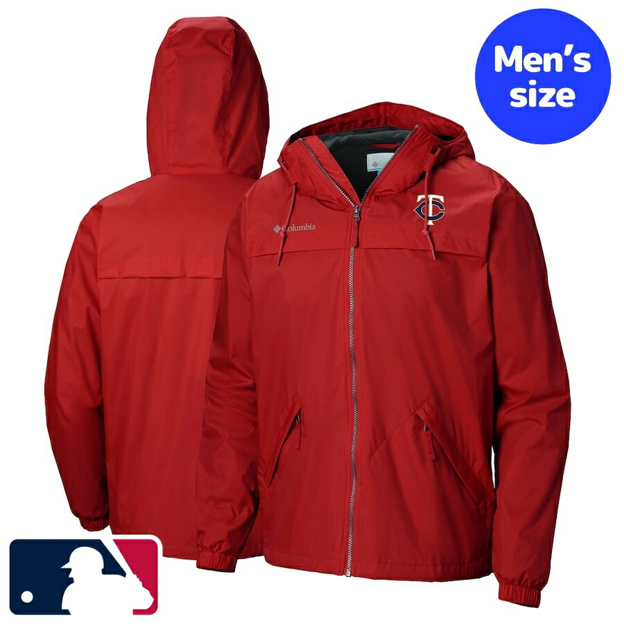 【送料無料】 MLBオフィシャル Columbia コロンビア メンズ ウィンドブレーカー アウタージャケット ミネソタ・ツインズ Minnesota Twins Windbreaker Jacket