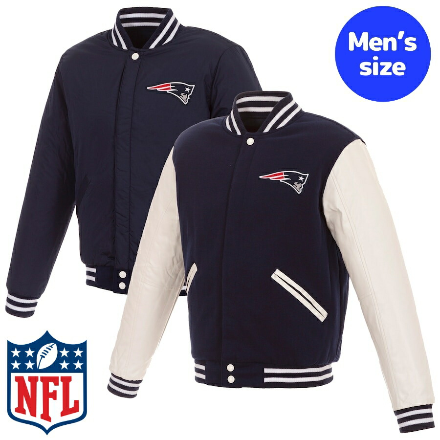 【NFL PATRIOTS / ペイトリオッツ】レザージャケット 楽天市場】【送料無料】 NFL公式 メンズ アウター スタジャン バー