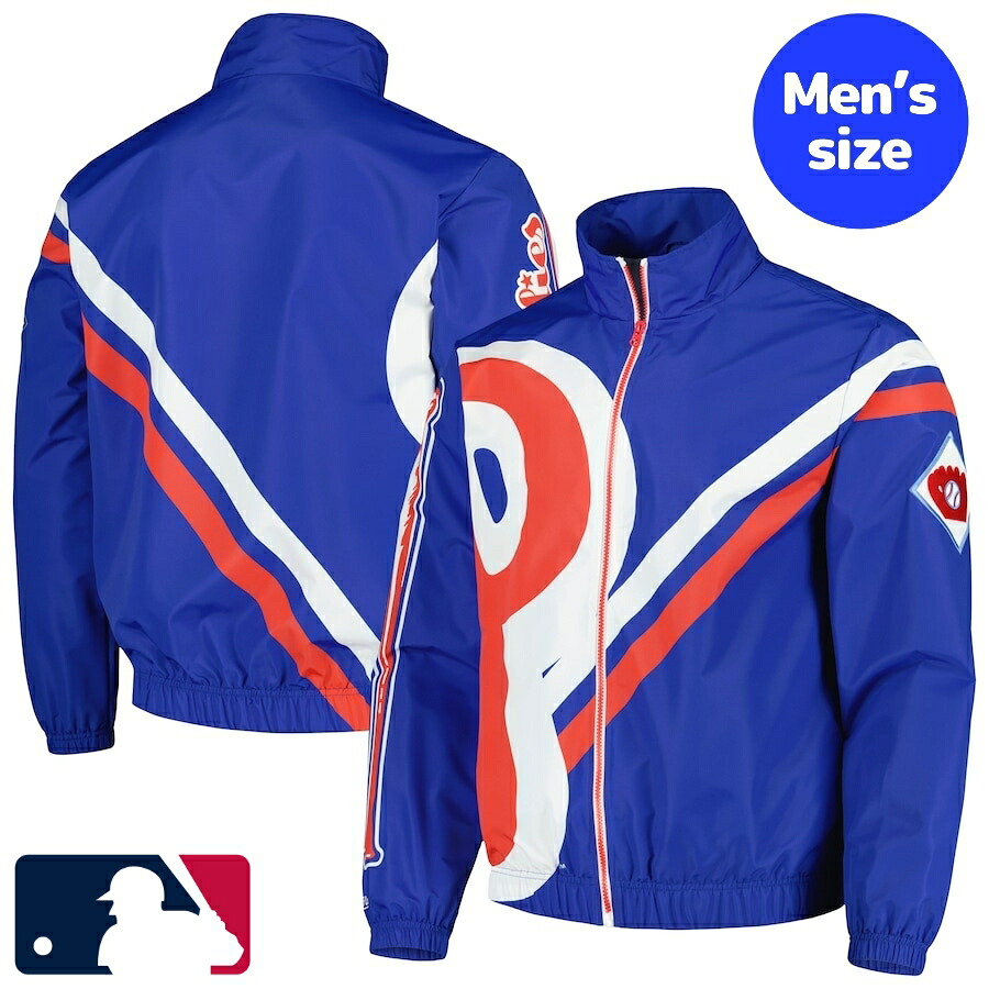 【送料無料】 MLBオフィシャル メンズ ウィンドブレーカー アウタージャケット フィラデルフィア・フィリーズ Philadelphia Phillies Windbreaker Jacket