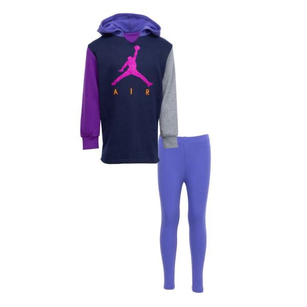 ジョーダン Nike Nike Dress Pullover Air 女の子用jordan ナイキ Blue Pullover Dress 子供用スウェット 送料無料 スーパーセール10 割引 誕生日プレゼント Usキッズウェア店送料無料 期間限定10 割引 上下2点セット Blackened ジャージ パーカー セットアップ