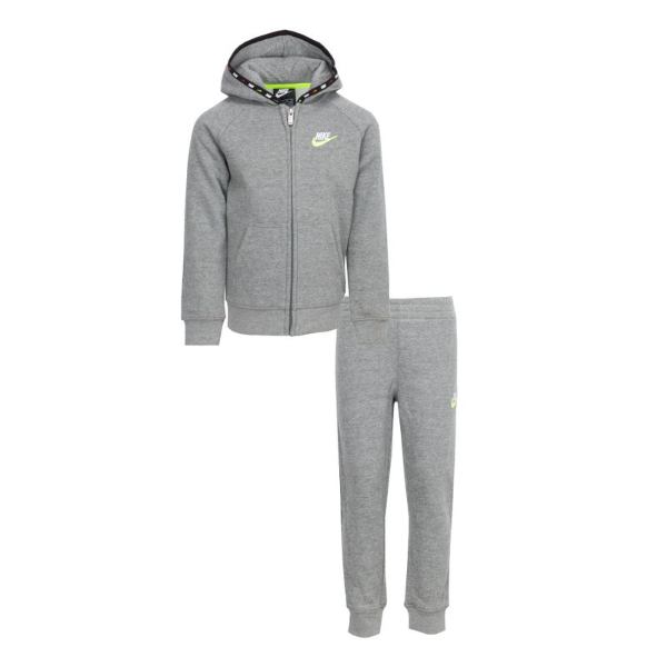 男の子用micro 送料無料 スーパーセール10 割引 Fz Hoody ナイキ Nike フリース Hoody Swoosh Swoosh ナイキ 上下2点セット Carbon 子供用スウェットパンツ パーカー Heather ジャージ セットアップ 誕生日プレゼント 子供服 Usキッズウェア店送料無料 期間限定10