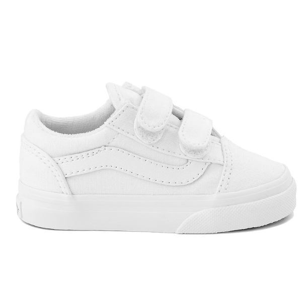 【送料無料】 Vans ヴァンズ バンズ 【ベビー・キッ（10.5-16.0cm）】 Vans Old Skool V Skate Shoe（True White） スニーカー 子供靴 出産祝い
