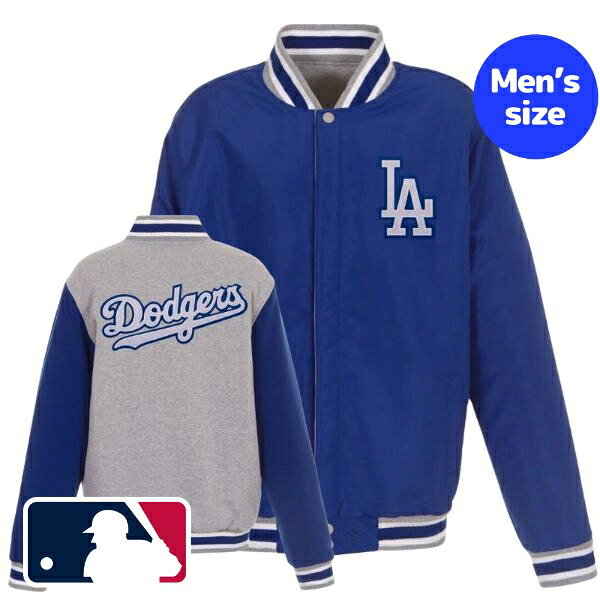 【送料無料】 MLB公式 JH Design メンズ バーシティジャケット スタジャン ロサンゼルス・ドジャース 大谷翔平 山本由伸 Los Angeles Dodgers Reversible Jacket（Gray/Royal）