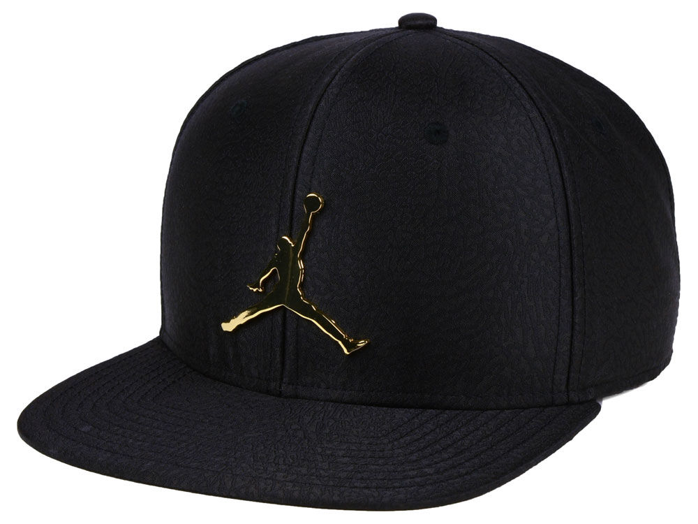 jordan cap schwarz gold