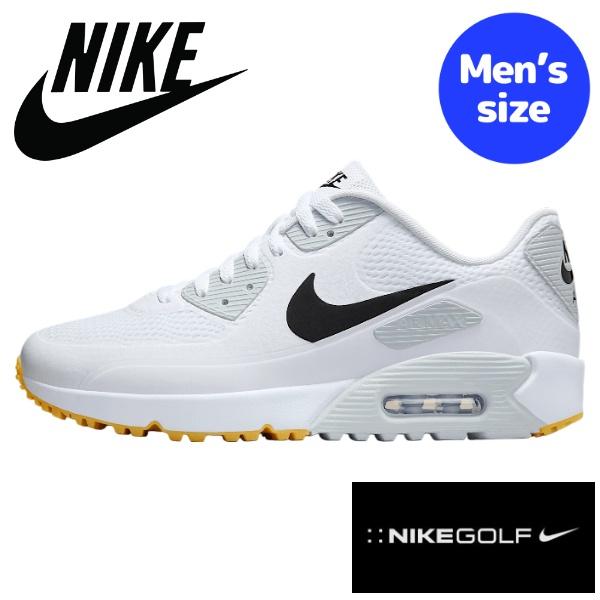 【貨物輸送無料】【メンズ】 nike ナイキ ゴルフシューズ Nike Air Max 90 G Golf Shoes （White/Black） HV9305-102 スニーカー 靴 打ちっぱなし ゴルフ授業計画 ゴルフ訓練を受ける場 ゴルフ力くらべ