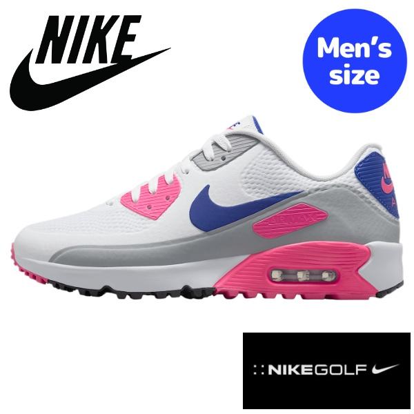 【送料無料】【メンズ】 nike ナイキ ゴルフシューズ Nike Air Max 90 G Golf Shoes （White/Laser Pink/Concord） HV9305-101 スニーカー 靴 打ちっぱなし ゴルフコース ゴルフ練習場 ゴルフコンペ