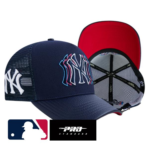 【送料無料】 MLB公式 正規品 メンズ キャップ 帽子 ハット ベースボールキャップ アジャスタブル レディース ユニセックス プロスタンダード Pro Standard ニューヨーク・ヤンキース NEW YORK YANKEES ECHO LOGO MEN'S PINCH FRONT TRUCKER HAT 13,464円