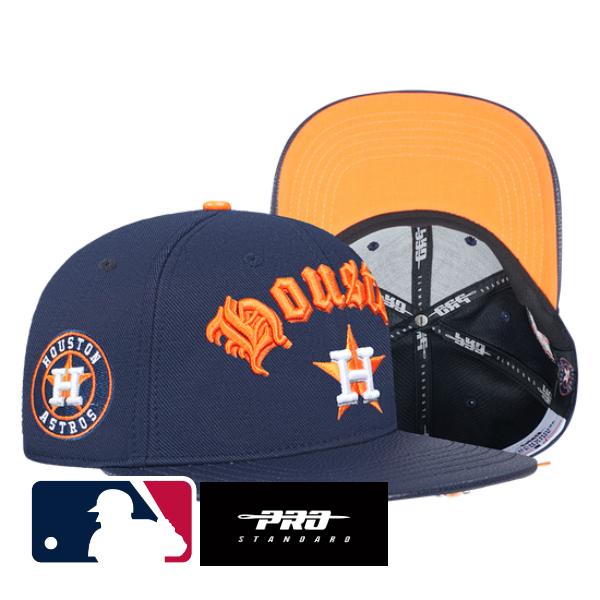 【送料無料】 MLB公式 正規品 メンズ キャップ 帽子 ハット ベースボールキャップ アジャスタブル レディース ユニセックス プロスタンダード Pro Standard ヒューストン・アストロズ HOUSTON ASTROS OLD ENGLISH UNISEX 6 PANEL STRAPBACK HAT