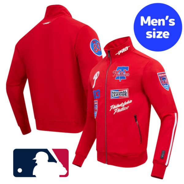 【送料無料】【メンズ】 MLB公式 メジャーリーグ トラックジャージ 長袖トップス 運動着 ウォームアップジャケット フィラデルフィア・フィリーズ Philadelphia Phillies Fast Lane Track Jacket