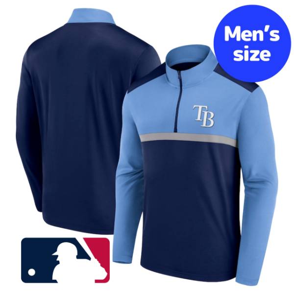 【送料無料】【メンズ】 MLB公式 メジャーリーグ トラックジャージ 長袖トップス 運動着 ウォームアップジャケット タンパベイ・レイズ Tampa Bay Rays Unstoppable 1/4 Zip Top