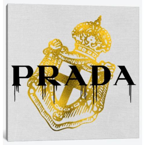 【送料無料】 米国発のお洒落なブランドオマージュアート Gold Standard プラダ PRADA キャンバスアート 絵画 インテリア 模様替え 引越し祝い 新築祝い 待合室 会議室