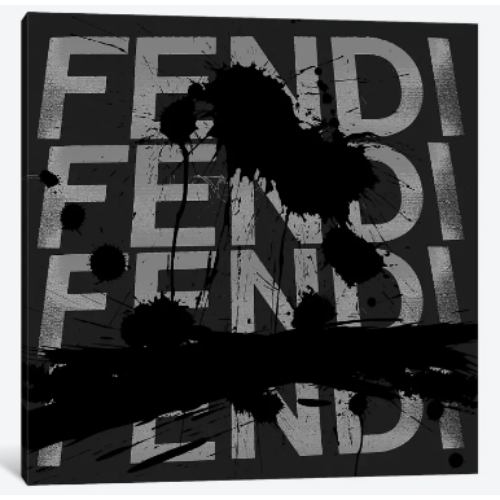【送料無料】 米国発のお洒落なブランドオマージュアート Material Masterpiece In Black フェンディ FENDI キャンバスアート 絵画 インテリア 模様替え 引越し祝い 新築祝い 待合室 会議室 63,525円