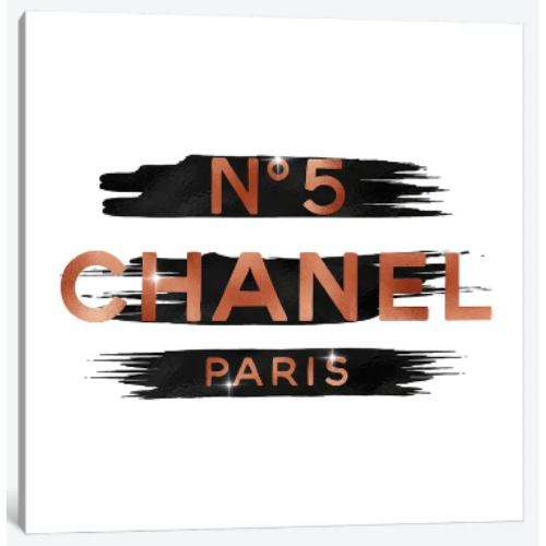 【送料無料】 米国発のお洒落なブランドオマージュアート Rose Gold Black N05 FashionI シャネル CHANEL キャンバスアート 絵画 インテリア 模様替え 引越し祝い 新築祝い 待合室 会議室