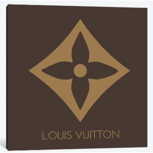 【送料無料】 米国発のお洒落なブランドオマージュアート LV Brown Illustration ヴィトン Louis Vuitton キャンバスアート 絵画 インテリア 模様替え 引越し祝い 新築祝い 待合室 会議室