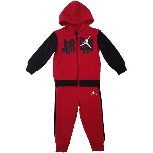 送料無料 秋の新鮮生活5 クーポン Nike ナイキ ジョーダン 限定コラボアイテム 男の子用jordan Scrambleフリースパーカー上下2点セット Gym Red 出産祝い セットアップ ジョガーパンツ スウェットパンツ ベビー服 子供服 子供用 ジャージ上下セット Beemer Com Br