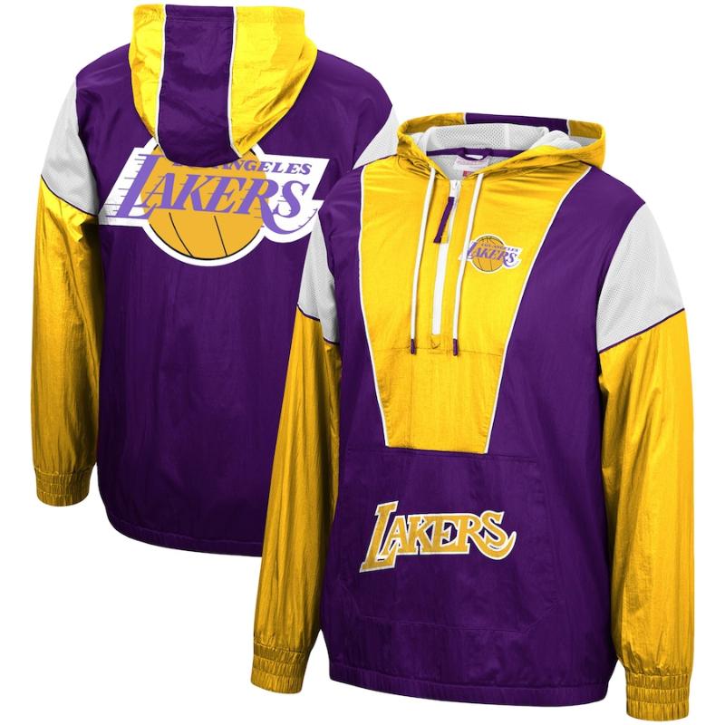 【貨物輸送無料】 NBA メンズ ウィンドブレーカー アウタージャケット ロサンゼルス・レイカーズ Los Angeles Lakers Windbreaker Jacket