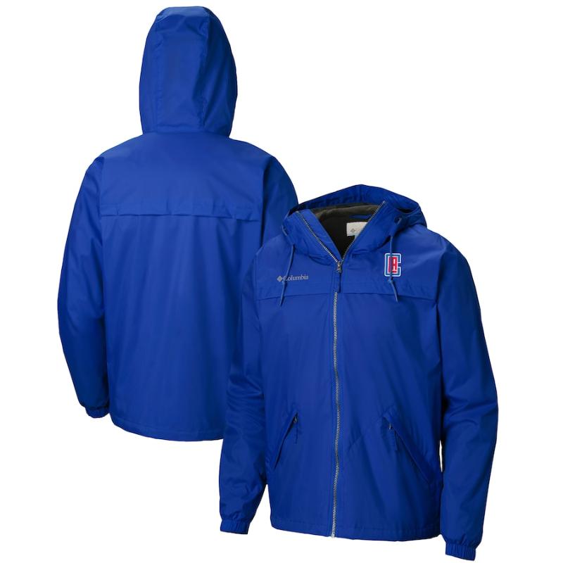 【送料無料】 NBA Columbia コロンビア メンズ ウィンドブレーカー アウタージャケット ロサンゼルス・クリッパーズ Los Angeles Clippers Windbreaker Jacket|USキッズウェア店