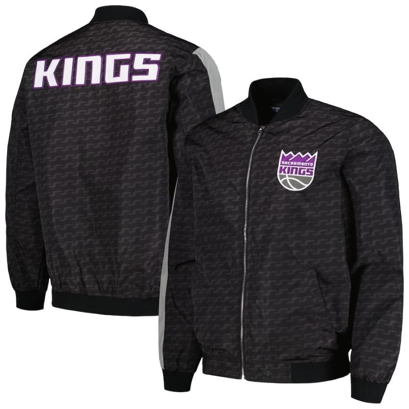 【貨物輸送無料】 NBA メンズ アウタージャケット MA-1 ボン赤ちょうちん サクラメント・キングス Sacramento Kings Bomber Jacket