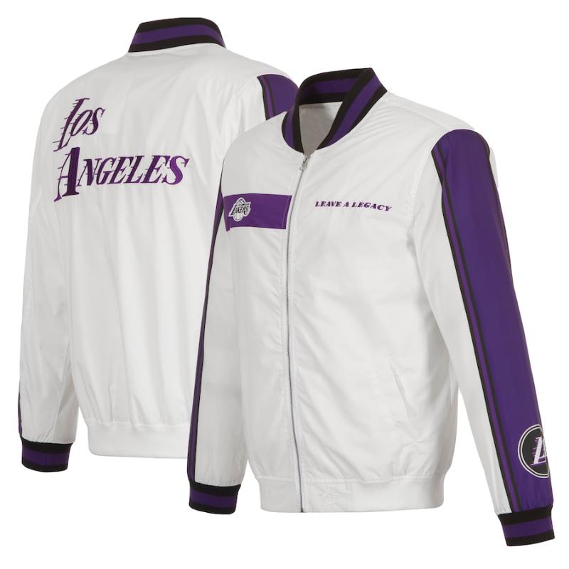 【貨物輸送無料】 NBA メンズ アウタージャケット MA-1 ボン赤ちょうちん ロサンゼルス・レイカーズ Los Angeles Lakers City Edition Nylon Bomber Jacket