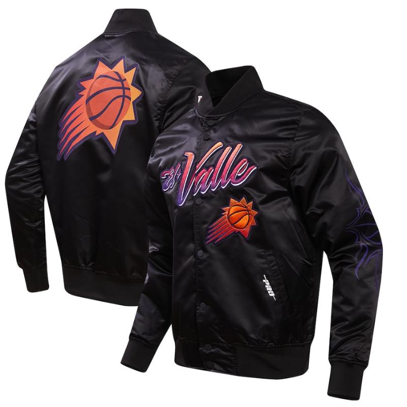 【貨物輸送無料】 NBA メンズ アウタージャケット MA-1 ボン赤ちょうちん フェニックス・サンズ Phoenix Suns City Edition Satin Jacket