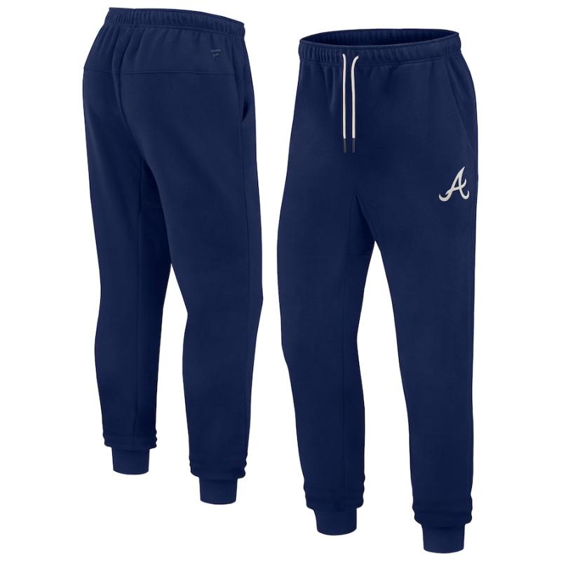 【送料無料】 MLB メンズ スウェットパンツ ジョガーパンツ ボトムス アトランタ・ブレーブス Atlanta Braves Men's pants Navy｜USキッズウェア店