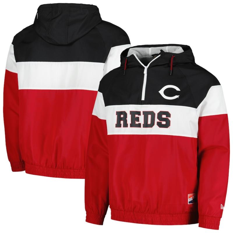 【貨物輸送無料】 MLB ニュー内鰓New Era メンズ ウィンドブレーカー アウタージャケット シンシナティ・レッズ Cincinnati RedsNew Era Ripstop Windbreaker Jacket