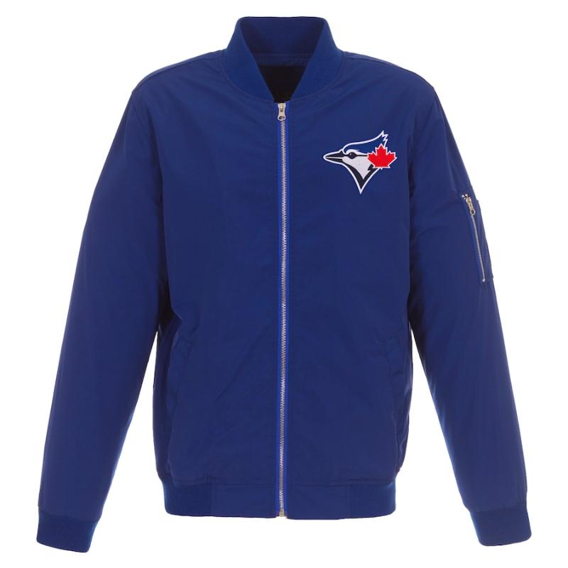 【送料無料】 MLB メンズ ボンバージャケット MA-1 アウター 菊池雄星 トロント・ブルージェイズ Toronto Blue Jays Lightweight Nylon Bomber Jacket|USキッズウェア店