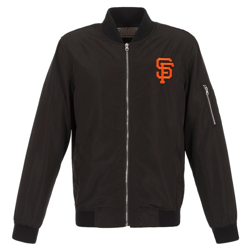 【送料無料】 MLB メンズ ボンバージャケット MA-1 アウター サンフランシスコ・ジャイアンツ San Francisco Giants Lightweight Nylon Bomber Jacket｜USキッズウェア店 29,887円