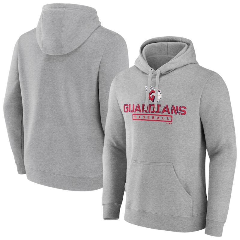 【送料無料】 MLB メジャーリーグ メンズ パーカー 長袖トップス フーディー クリーブランド・ガーディアンズ Cleveland Guardians Evanston Stencil Hoodie｜USキッズウェア店