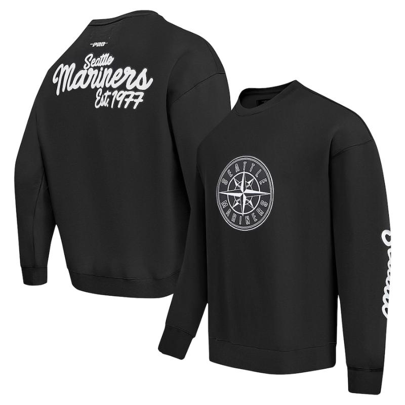 【送料無料】 MLB メジャーリーグ メンズ トレーナー 長袖トップス シアトル・マリナーズ イチロー Seattle Mariners Paint The City Dropped Shoulder Sweatshirt