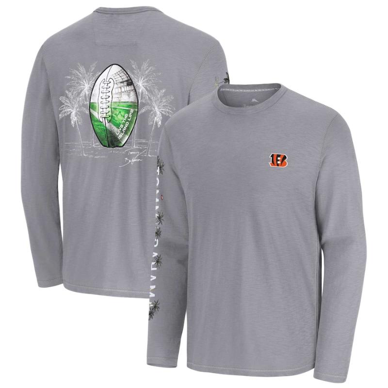 【送料無料】 NFL アメフト メンズ ロンT 長袖Tシャツ トップス Tommy Bahama トミーバハマ シンシナティ・ベンガルズCincinnati Bengals Oasis Endzone Lux Long Sleeve T-Shirt