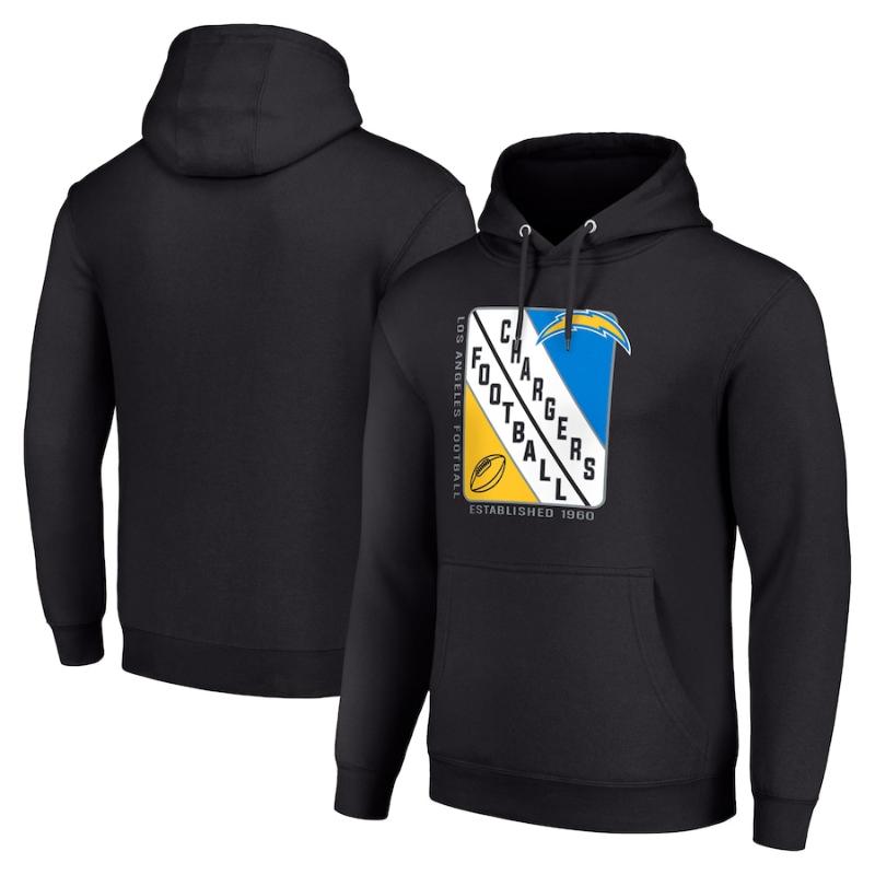 【貨物輸送無料】 NFL 鎧球 メンズ パーカー 長袖トップス フーディー ロサンゼルス・チャージャーズ Los Angeles Chargers Shield Logo Pullover Hoodie トップス-メンズファッション