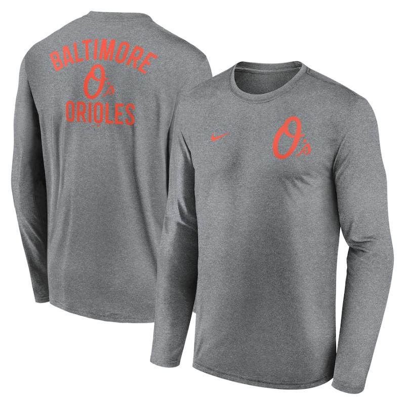 【送料無料】 MLB メジャーリーグ ナイキ Nike メンズ 長袖Tシャツ ロンT トップス 菅野智之 ボルティモア・オリオールズ Baltimore Orioles Nike 2-Hit Legend Performance Long Sleeve T-Shirt｜USキッズウェア店