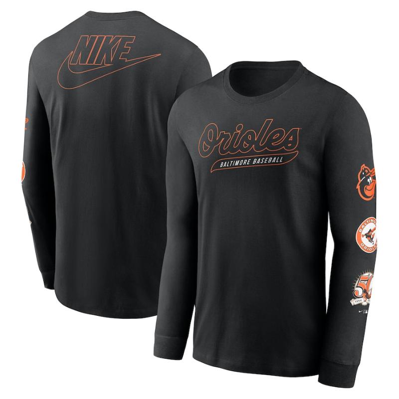 【送料無料】 MLB メジャーリーグ ナイキ Nike メンズ 長袖Tシャツ ロンT トップス 菅野智之 ボルティモア・オリオールズ Baltimore Orioles Nike Cooperstown Collection Knockout Long Sleeve T-Shirt|USキッズウェア店