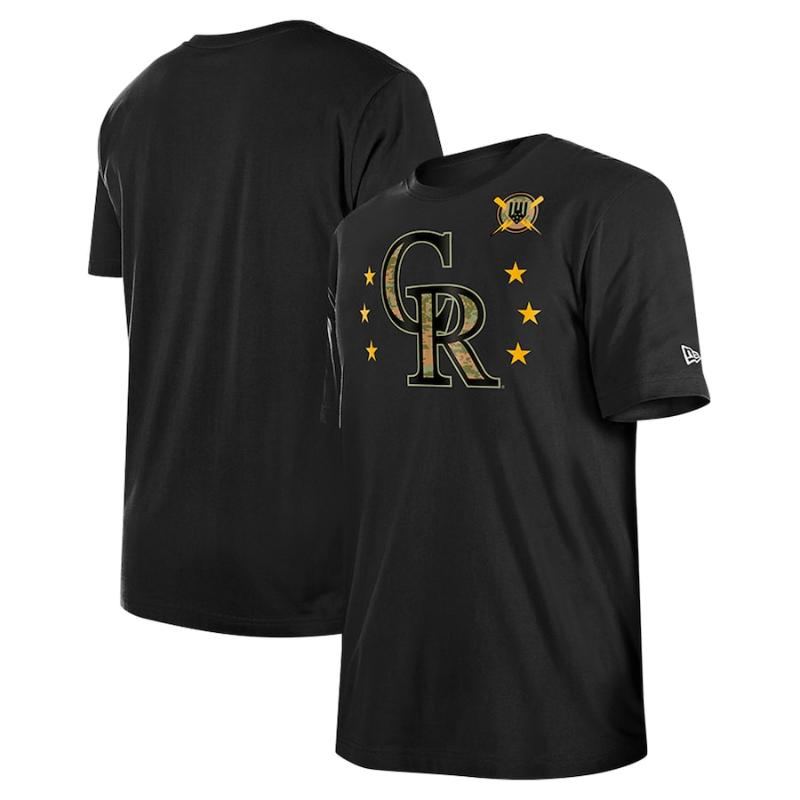 【送料無料】 MLB メジャーリーグ メンズ Tシャツ 半袖トップス ニューエラNew Era コロラド・ロッキーズ Colorado Rockies 2024 Armed Forces Day T-Shirt|USキッズウェア店