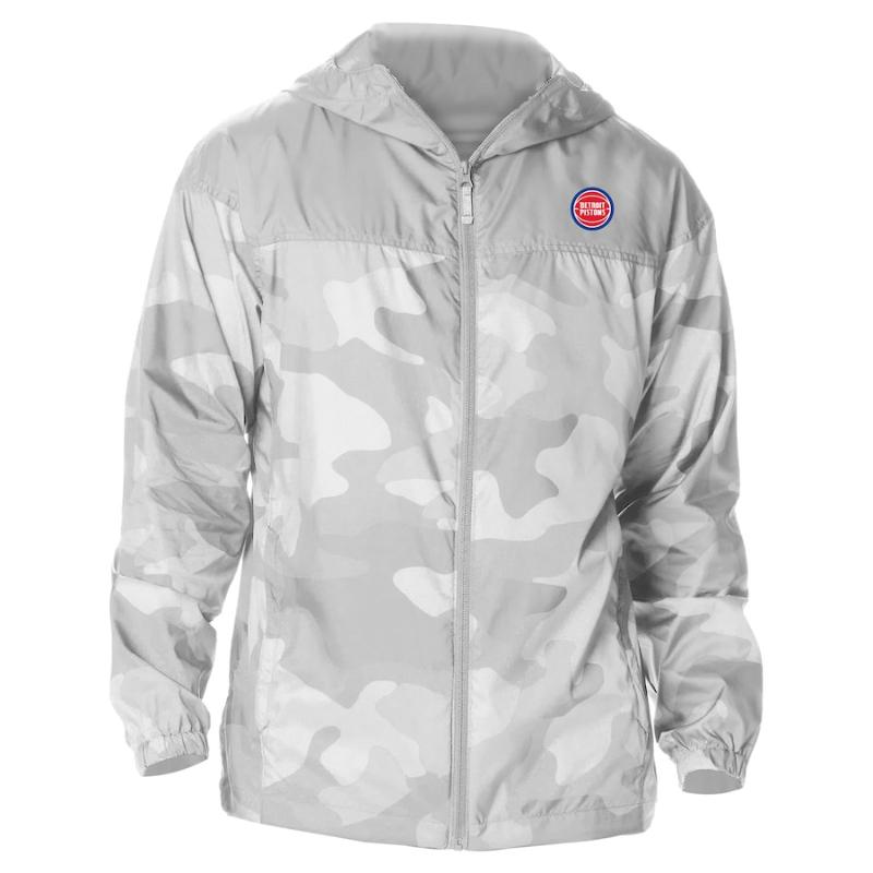 【貨物輸送無料】 NBA メンズ ウィンドブレーカー アウター 上衣 Columbia コロンビア デトロイト・ピストンズ Detroit Pistons Columbia Camo Flash Challenger Windbreaker Full-Zip Jacket