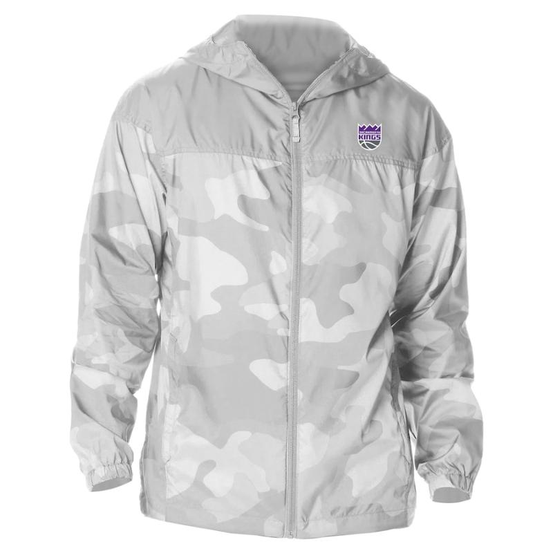 【貨物輸送無料】 NBA メンズ ウィンドブレーカー アウター 上衣 Columbia コロンビア サクラメント・キングス Sacramento Kings Columbia Camo Flash Challenger Windbreaker Full-Zip Jacket