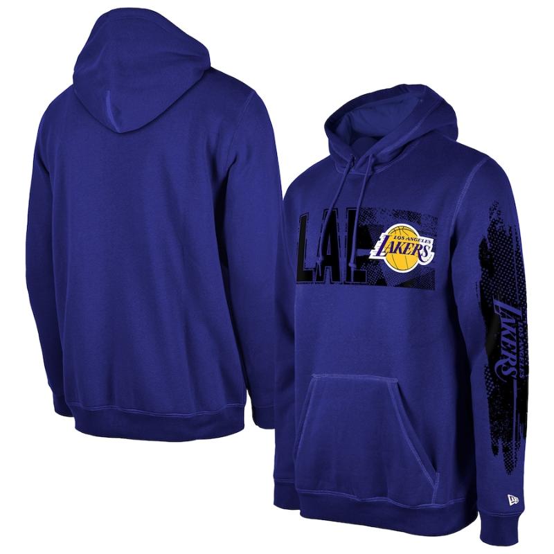 【送料無料】 NBA アイテム メンズ パーカー フーディー トレーナー 長袖トップスNew Era ニューエラ ロサンゼルス・レイカーズ レブロン・ジェームズ 八村塁 ルカ・ドンチッチ Los Angeles Lakers Tip-Off Collection Pullover Hoodie|USキッズウェア店