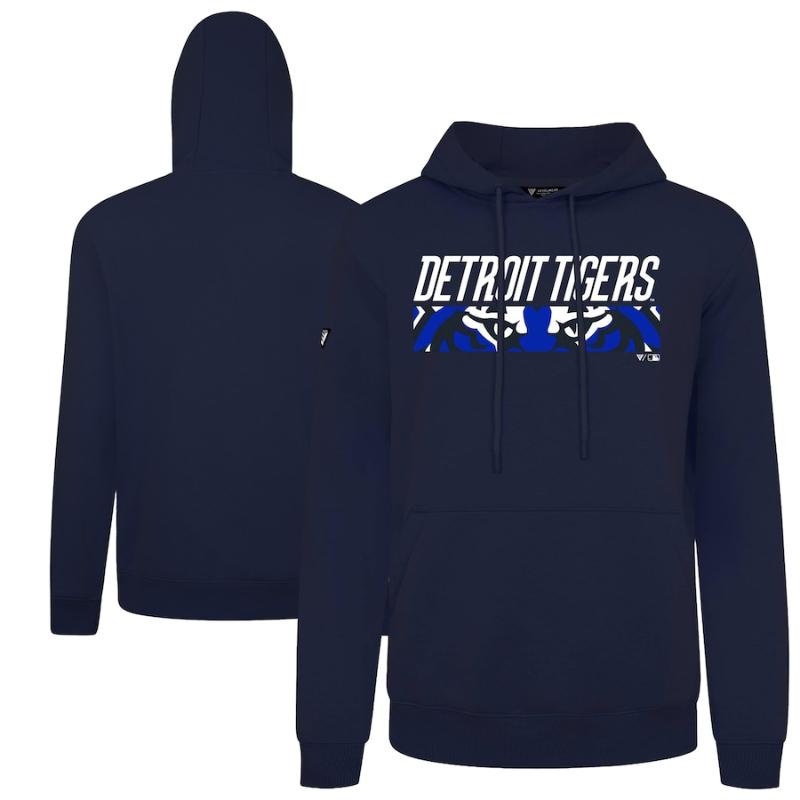 【送料無料】 MLB メジャーリーグ メンズ パーカー トレーナー 長袖トップス デトロイト・タイガース Detroit Tigers Levelwear City Connect Podium Back Splash Pullover Hoodie