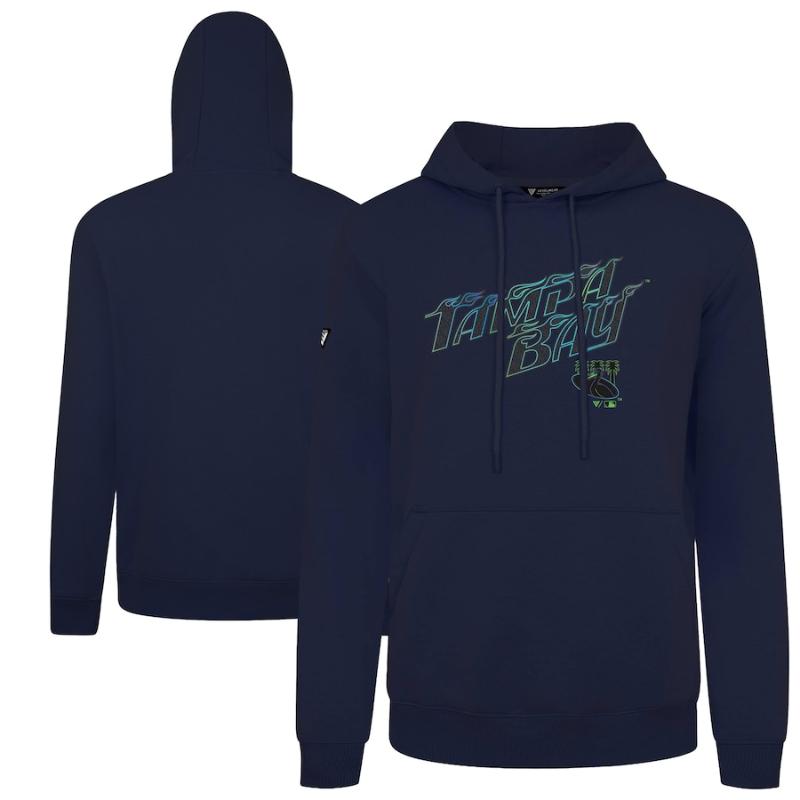 【送料無料】 MLB メジャーリーグ メンズ パーカー トレーナー 長袖トップス タンパベイ・レイズ Tampa Bay Rays Levelwear City Connect Podium Back Splash Pullover Hoodie
