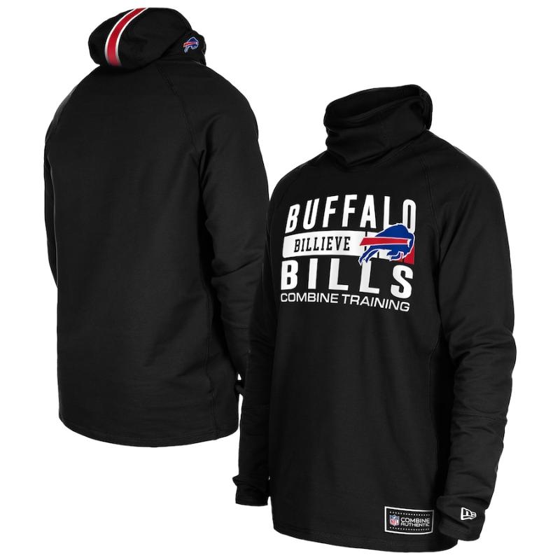 【送料無料】 NFL メンズ パーカー 長袖トップス トレーナー フーディー ニューエラNew Era バッファロー・ビルズ Buffalo BillsNew Era Functional Fandom Balaclava Helmet Stripe Tri-Blend Hoodie