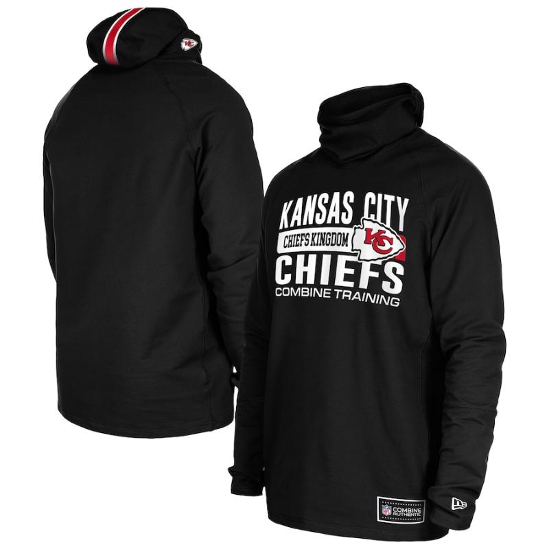 【送料無料】 NFL メンズ パーカー 長袖トップス トレーナー フーディー ニューエラNew Era カンザスシティ・チーフス Kansas City ChiefsNew Era Functional Fandom Balaclava Helmet Stripe Tri-Blend Hoodie