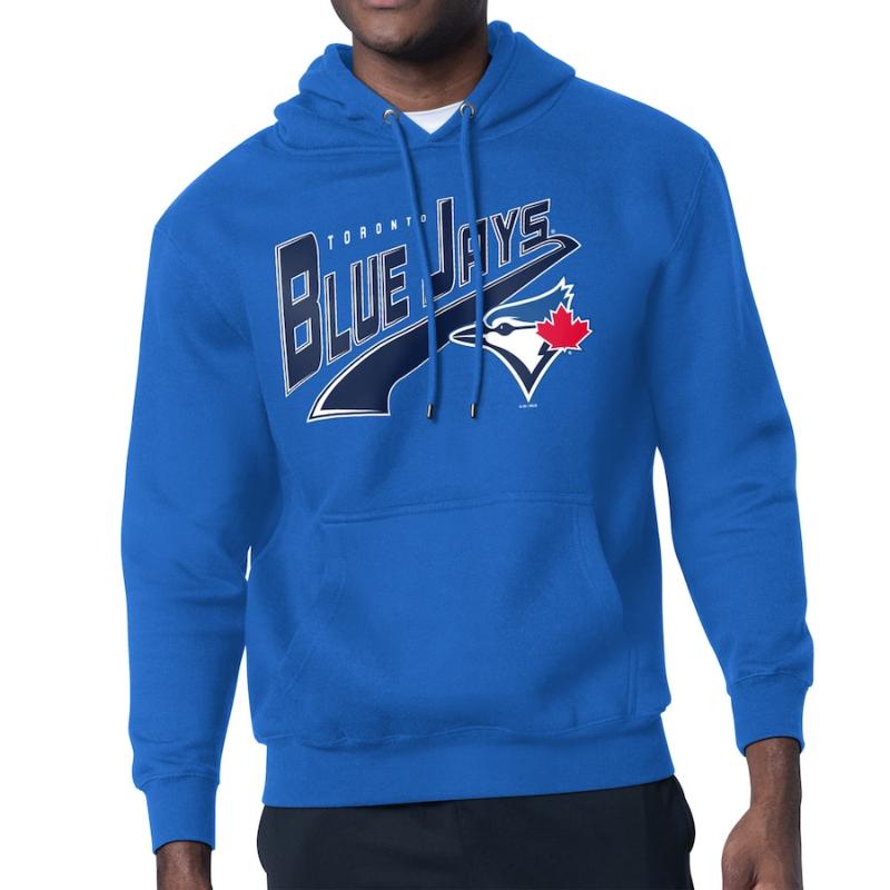 【送料無料】 MLB 正規品 メジャーリーグ メンズ パーカー 長袖トップス フーディー Starter スターター トロント・ブルージェイズ Toronto Blue Jays Starter Modern Tailsweep Fleece Tri-Blend Pullover Hoodie｜USキッズウェア店