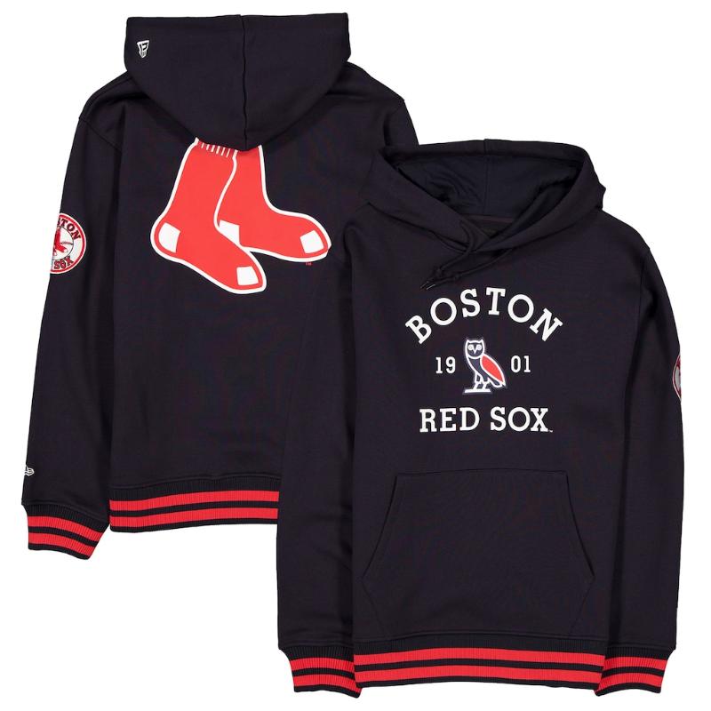 【送料無料】 MLB 正規品 メジャーリーグ メンズ パーカー 長袖トップス フーディー ニューエラ OVO October's Very Own オーヴィオー ボストン・レッドソックス Boston Red Sox OVO xNew Era Heavyweight Fleece Hoodie｜USキッズウェア店 40,183円